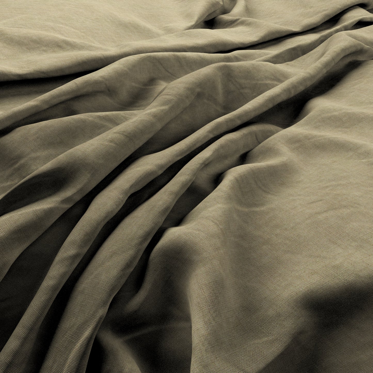 Sold by the meter. 100% linen. Colour Lichen
