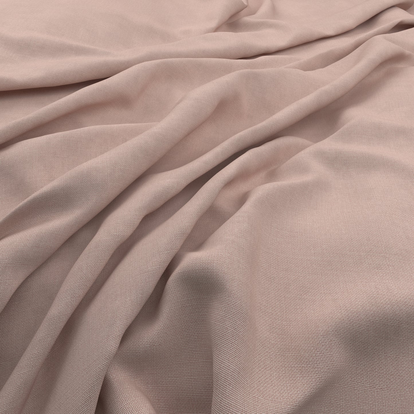 Sold by the meter. 100% linen. Colour Field Mushroom Pink