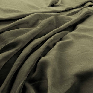Sold by the meter. 100% linen. Colour Moss