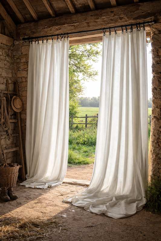 Curtains  - Luxury Linen - Ready Made. W 155 cm x L 250 cm