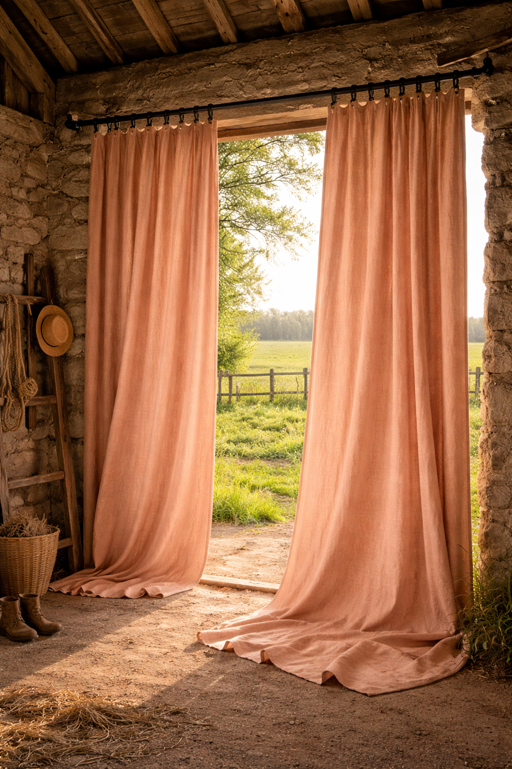 Curtains  - Luxury Linen - Ready Made. W 155 cm x L 200 cm